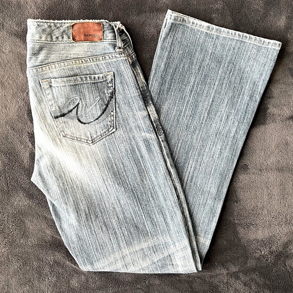 Express jeans| boot cut | size 0 short US | denim blue